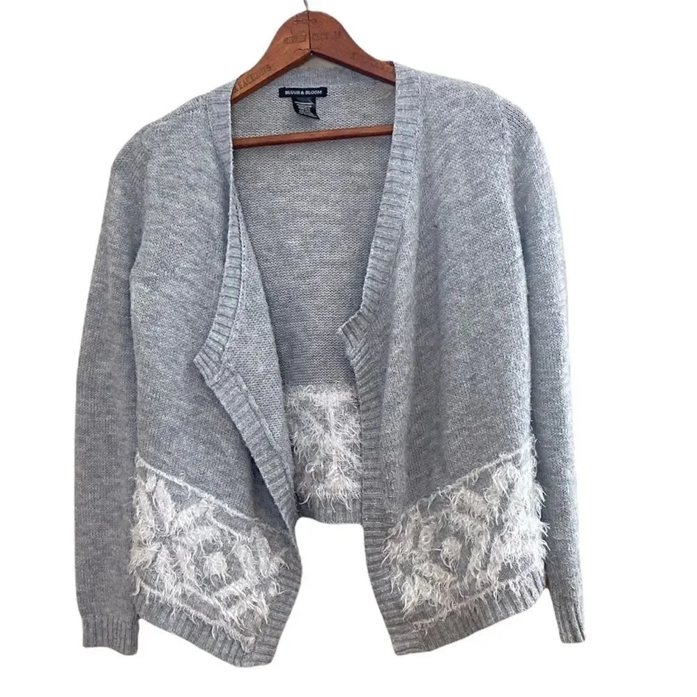Blush & Bloom Open Front Sweater - Picture 2 of 7